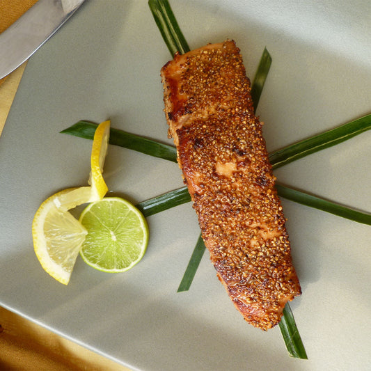 Au Poivre Salmon with Lime