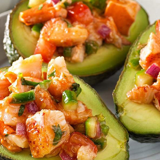Lobster Louis in Avocado Halves