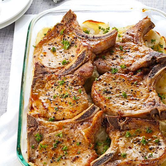 Pork Chops and Scalloped Potatoes