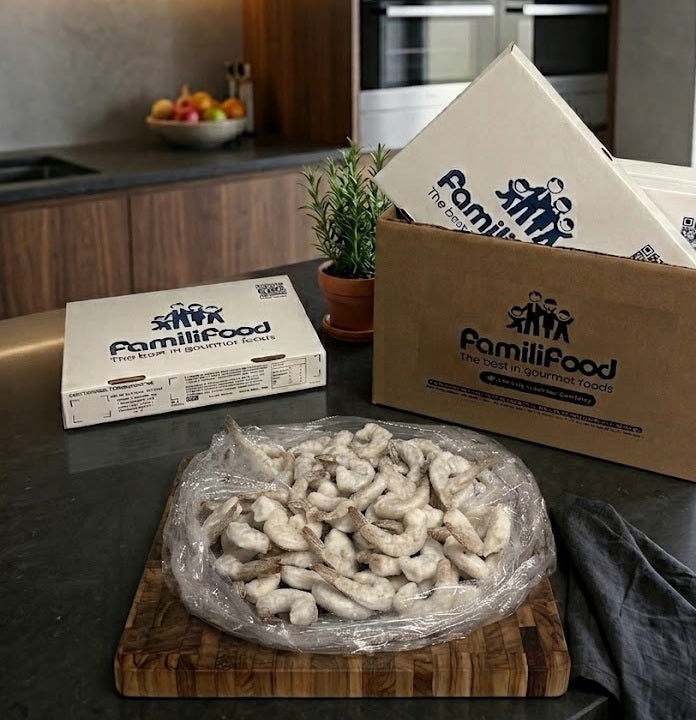 Large Peeled and De-veined Uncooked Raw Shrimp, 16-20/lb