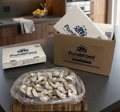 Extra Large Peeled and De-veined Uncooked Raw Shrimp